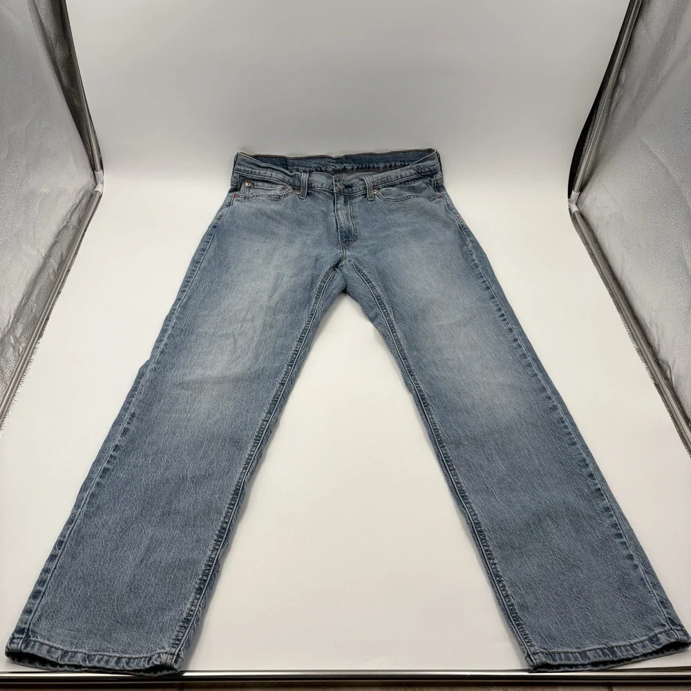 Levi's‎ 541 Athletic Taper Men's Jeans Light Wash Blue Stretch Denim W33 L32